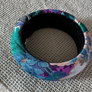 Colorful Floral Fabric Bangle